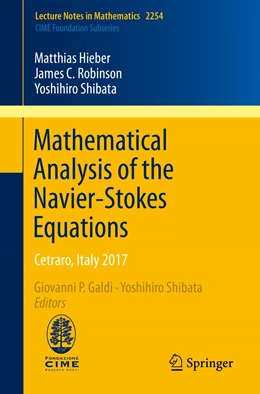 Abbildung von Hieber / Galdi | Mathematical Analysis of the Navier-Stokes Equations | 1. Auflage | 2020 | 2254 | beck-shop.de