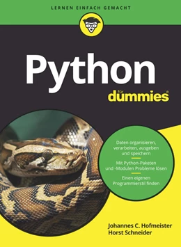 Abbildung von Hofmeister / Schneider | Python für Dummies | 1. Auflage | 2020 | beck-shop.de