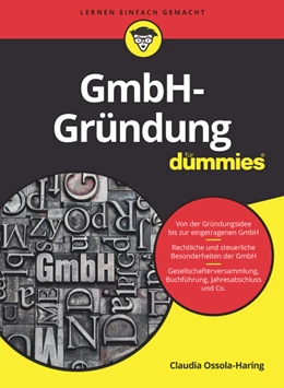 Abbildung von Ossola-Haring | GmbH-Gründung für Dummies | 1. Auflage | 2020 | beck-shop.de