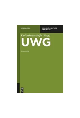 Abbildung von Peifer (Hrsg.) | UWG | 3. Auflage | | beck-shop.de