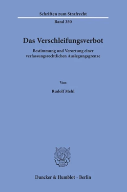 Abbildung von Mehl | Das Verschleifungsverbot | 1. Auflage | 2019 | beck-shop.de