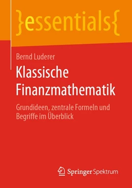 Abbildung von Luderer | Klassische Finanzmathematik | 1. Auflage | 2019 | beck-shop.de