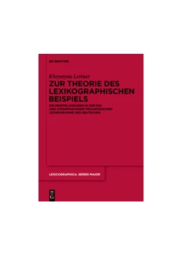 Abbildung von Lettner | Zur Theorie des lexikographischen Beispiels | 1. Auflage | 2019 | beck-shop.de