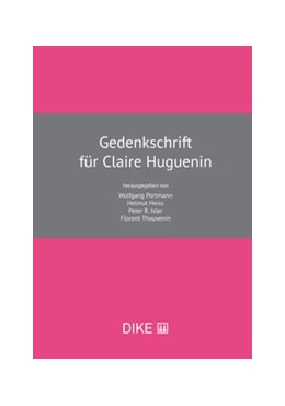 Abbildung von Gedenkschrift für Claire Huguenin | 1. Auflage | 2020 | beck-shop.de
