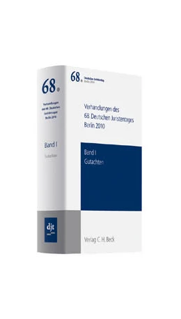 Abbildung von Deutscher Juristentag e.V. (djt) | Verhandlungen des 68. Deutschen Juristentages • Berlin 2010 | 1. Auflage | 2010 | beck-shop.de