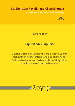 Abbildung von Kalthoff | Explizit oder implizit? | 1. Auflage | 2019 | 285 | beck-shop.de