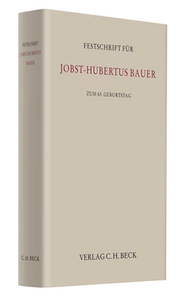 Abbildung von Festschrift für Jobst-Hubertus Bauer | 1. Auflage | 2010 | beck-shop.de