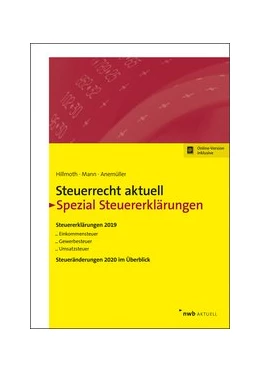 Abbildung von Hillmoth / Mann | Steuerrecht aktuell - Spezial Steuererklärungen 2019 | 1. Auflage | 2020 | beck-shop.de