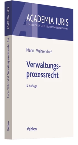 Abbildung von Mann / Wahrendorf | Verwaltungsprozessrecht | 5. Auflage | 2022 | beck-shop.de