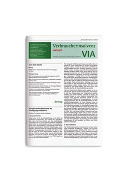 Abbildung von VIA • Verbraucherinsolvenz aktuell | 10. Auflage | 2022 | beck-shop.de