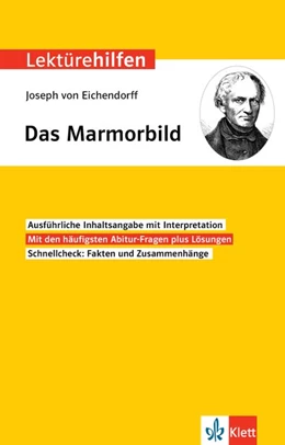 Abbildung von Lektürehilfen Joseph von Eichendorff, Das Marmorbild | 1. Auflage | 2020 | beck-shop.de