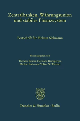 Abbildung von Baums / Remsperger | Zentralbanken, Währungsunion und stabiles Finanzsystem | 1. Auflage | 2019 | beck-shop.de