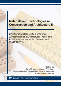 Abbildung von Yazyev / Litvinov | Materials and Technologies in Construction and Architecture II | 1. Auflage | 2020 | beck-shop.de