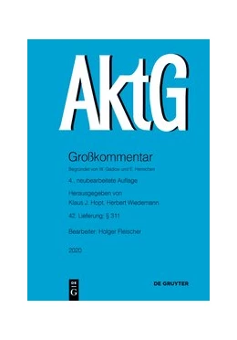 Abbildung von Fleischer | Aktiengesetz. AktG. Großkommentar | 4. Auflage | 2020 | beck-shop.de