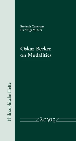 Abbildung von Minari / Centrone | Oskar Becker on Modalities | 1. Auflage | 2019 | 10 | beck-shop.de