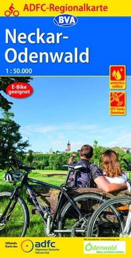 Abbildung von ADFC-Regionalkarte Neckar-Odenwald, 1:50.000, reiß- und wetterfest, GPS-Tracks Download | 1. Auflage | 2020 | beck-shop.de