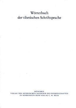 Cover:, Wörterbuch der tibetischen Schriftsprache  7. Lieferung
