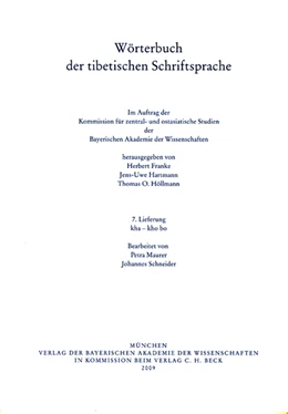 Abbildung von Wörterbuch der tibetischen Schriftsprache 7. Lieferung | 1. Auflage | 2010 | Lieferung 7. | beck-shop.de