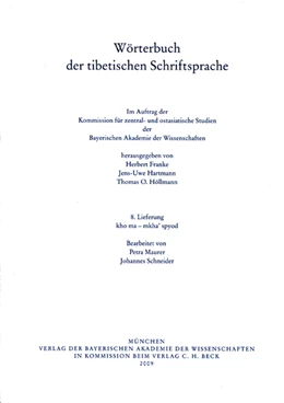 Abbildung von Wörterbuch der tibetischen Schriftsprache 8. Lieferung | 1. Auflage | 2010 | Lieferung 8. | beck-shop.de