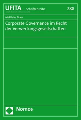 Abbildung von Marz | Corporate Governance im Recht der Verwertungsgesellschaften | 1. Auflage | 2020 | 288 | beck-shop.de