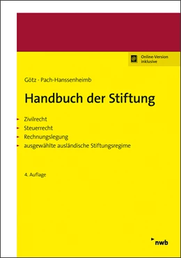 Abbildung von Götz / Pach-Hanssenheimb | Handbuch der Stiftung | 4. Auflage | 2020 | beck-shop.de