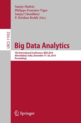 Abbildung von Madria / Fournier-Viger | Big Data Analytics | 1. Auflage | 2019 | beck-shop.de