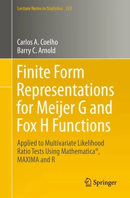 Abbildung von Coelho / Arnold | Finite Form Representations for Meijer G and Fox H Functions | 1. Auflage | 2019 | beck-shop.de