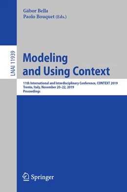 Abbildung von Bella / Bouquet | Modeling and Using Context | 1. Auflage | 2019 | beck-shop.de