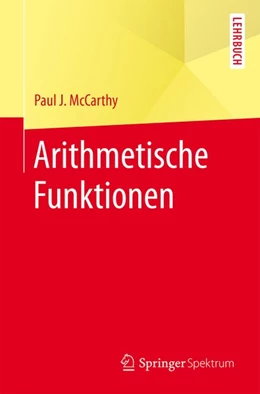 Abbildung von McCarthy | Arithmetische Funktionen | 1. Auflage | 2016 | beck-shop.de