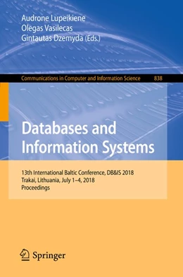Abbildung von Lupeikiene / Vasilecas | Databases and Information Systems | 1. Auflage | 2018 | beck-shop.de