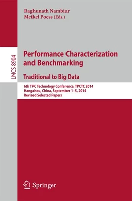 Abbildung von Nambiar / Poess | Performance Characterization and Benchmarking. Traditional to Big Data | 1. Auflage | 2015 | beck-shop.de