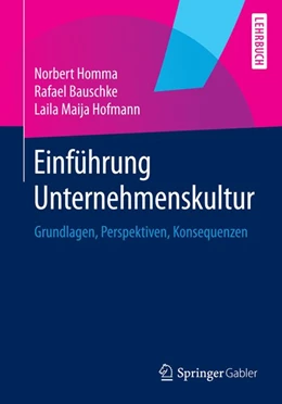 Abbildung von Homma / Bauschke | Einführung Unternehmenskultur | 1. Auflage | 2014 | beck-shop.de