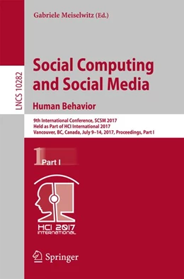 Abbildung von Meiselwitz | Social Computing and Social Media. Human Behavior | 1. Auflage | 2017 | beck-shop.de
