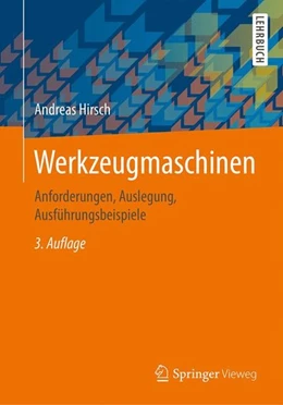 Abbildung von Hirsch | Werkzeugmaschinen | 3. Auflage | 2016 | beck-shop.de
