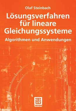 Abbildung von Steinbach | Lösungsverfahren für lineare Gleichungssysteme | 1. Auflage | 2015 | beck-shop.de