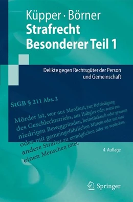 Abbildung von Küpper / Börner | Strafrecht Besonderer Teil 1 | 4. Auflage | 2017 | beck-shop.de