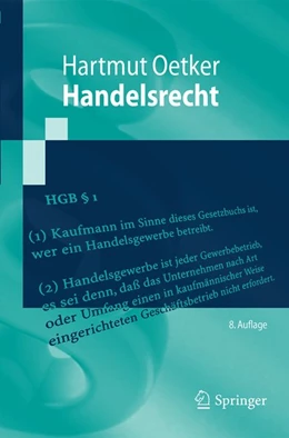 Abbildung von Oetker | Handelsrecht | 8. Auflage | 2018 | beck-shop.de