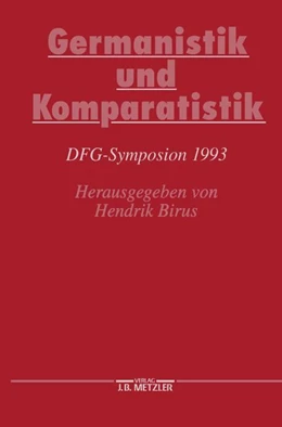 Abbildung von Birus | Germanistik und Komparatistik | 1. Auflage | 2016 | beck-shop.de