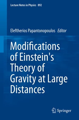 Abbildung von Papantonopoulos | Modifications of Einstein's Theory of Gravity at Large Distances | 1. Auflage | 2014 | beck-shop.de