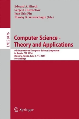 Abbildung von Hirsch / Kuznetsov | Computer Science - Theory and Applications | 1. Auflage | 2014 | beck-shop.de