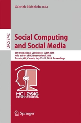 Abbildung von Meiselwitz | Social Computing and Social Media | 1. Auflage | 2016 | beck-shop.de