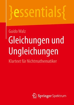 Abbildung von Walz | Gleichungen und Ungleichungen | 1. Auflage | 2018 | beck-shop.de