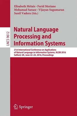 Abbildung von Métais / Meziane | Natural Language Processing and Information Systems | 1. Auflage | 2016 | beck-shop.de