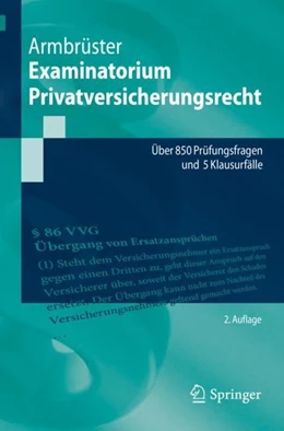 Abbildung von Armbrüster | Examinatorium Privatversicherungsrecht | 2. Auflage | 2019 | beck-shop.de