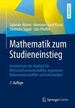 Abbildung von Adams / Kruse | Mathematik zum Studieneinstieg | 7. Auflage | 2019 | beck-shop.de