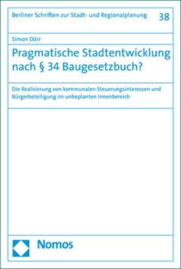 Abbildung von Dörr | Pragmatische Stadtentwicklung nach § 34 Baugesetzbuch? | 1. Auflage | 2020 | 38 | beck-shop.de
