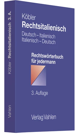 Abbildung von Köbler | Rechtsitalienisch | 3. Auflage | 2020 | beck-shop.de