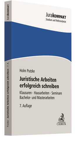 Abbildung von Putzke | Juristische Arbeiten erfolgreich schreiben | 7. Auflage | 2021 | beck-shop.de