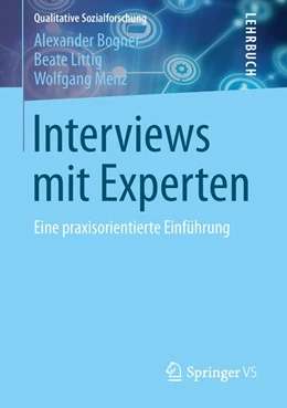 Abbildung von Bogner / Littig | Interviews mit Experten | 1. Auflage | 2014 | beck-shop.de