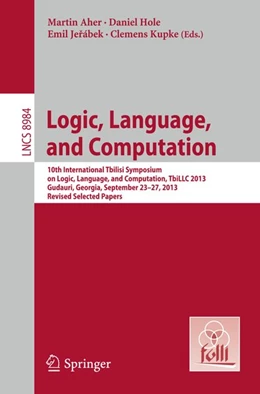 Abbildung von Aher / Hole | Logic, Language, and Computation | 1. Auflage | 2015 | beck-shop.de